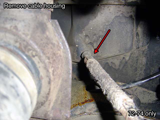 cable housing carb