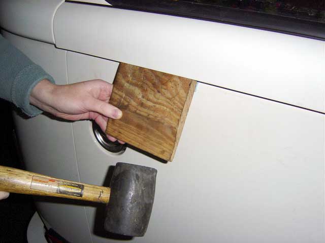 vw t5 sliding door panel removal